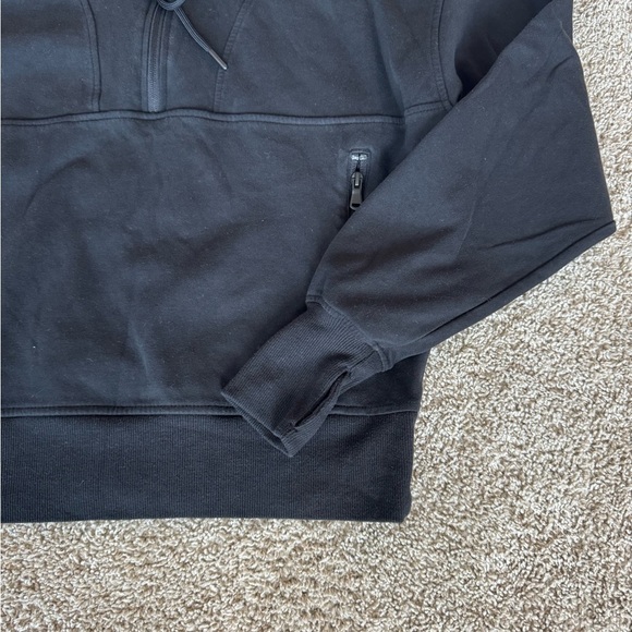 Old Navy Womens Dynamic Fleece Half Zip Black High-Neck Top Size Medium Tall - Picture 6 of 8